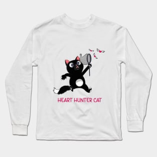 Heart Hunter Cat Long Sleeve T-Shirt